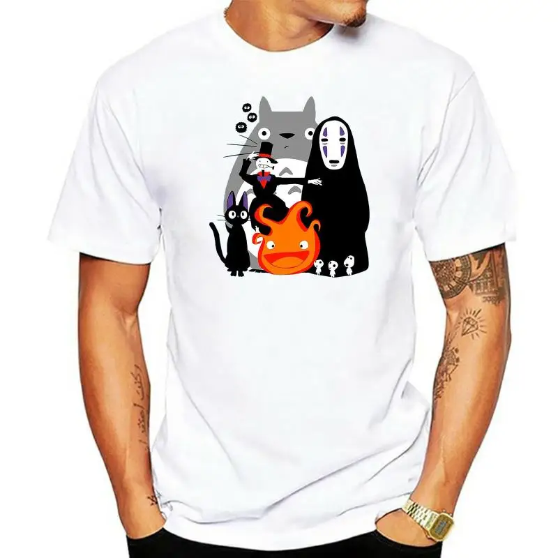 Casual Shirts For Men Hayao Miyazaki No Face Man Totoro Calcifer Retro T Shirts MenO Neck Short Sleeve Tee Japan Anime New
Casual Shirts For Men Hayao Miyazaki No Face Man Totoro Calcifer Retro T Shirts MenO Neck Short Sleeve Tee Japan Anime New