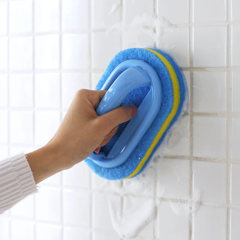 Kitchen Sponge Wipe with Handle Cleaning Brush Bathroom Tile Glass Cleaning Sponge Thickening Stain Removal Clean Brush
Kitchen Sponge Wipe with Handle Cleaning Brush Bathroom Tile Glass Cleaning Sponge Thickening Stain Removal Clean Brush