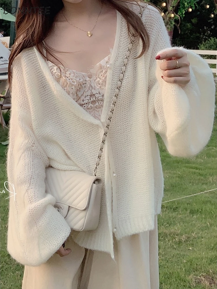 Ladies Spring Style Korean Retro All-match Pure Minimalist Classic Trendy Basic Women Tender Daily Casual Sweater Loose Cardigan
Ladies Spring Style Korean Retro All-match Pure Minimalist Classic Trendy Basic Women Tender Daily Casual Sweater Loose Cardigan