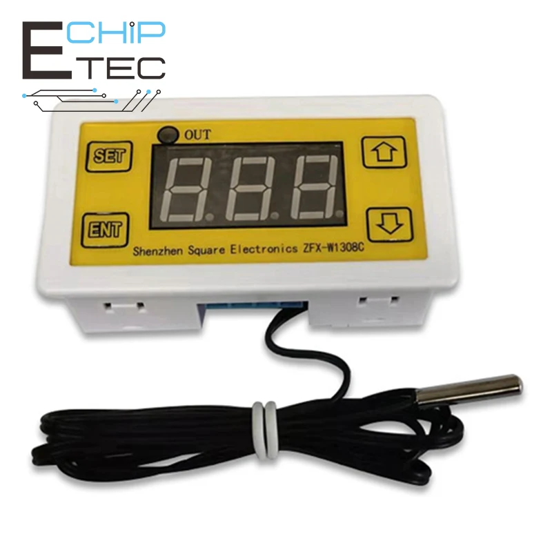 W1308C Microcomputer Digital Intelligent Thermostat Adjustable Temperature Meter Monitor for Incubation
W1308C Microcomputer Digital Intelligent Thermostat Adjustable Temperature Meter Monitor for Incubation
