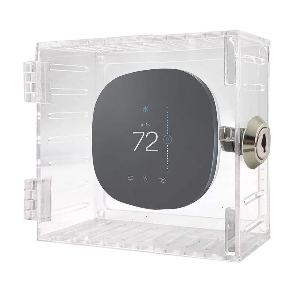 Universal Thermostat Lock Box With Key Clear Acrylic Thermostat Cover With Lock Large Thermostat Guard Easy To Install For Home
Universal Thermostat Lock Box With Key Clear Acrylic Thermostat Cover With Lock Large Thermostat Guard Easy To Install For Home