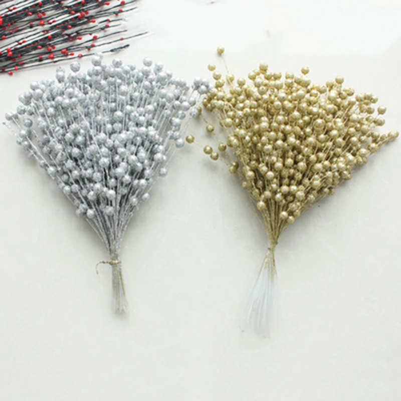 Plastic Golden Flash Powder Artificial Christmas Berry Pistachio Simulation Fake Flower DIY Home Party Christmas Decoration
Plastic Golden Flash Powder Artificial Christmas Berry Pistachio Simulation Fake Flower DIY Home Party Christmas Decoration