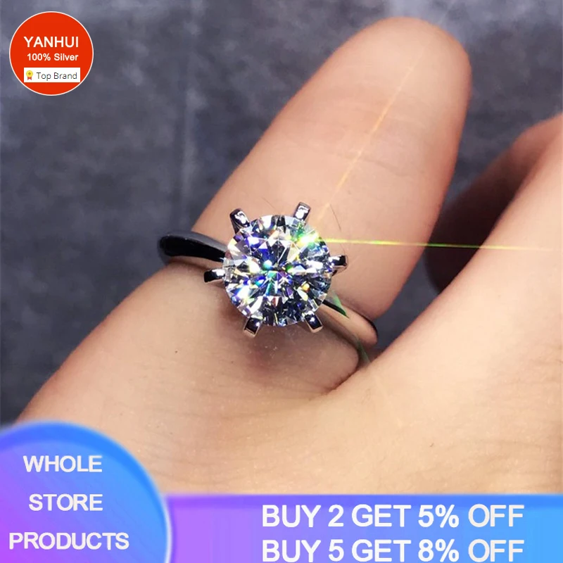 With Certificate Tibetan Silver Ring Real 18K White Gold Color Wedding Band Luxury 2ct Solitaire Zirconia Diamond Ring for Women
With Certificate Tibetan Silver Ring Real 18K White Gold Color Wedding Band Luxury 2ct Solitaire Zirconia Diamond Ring for Women