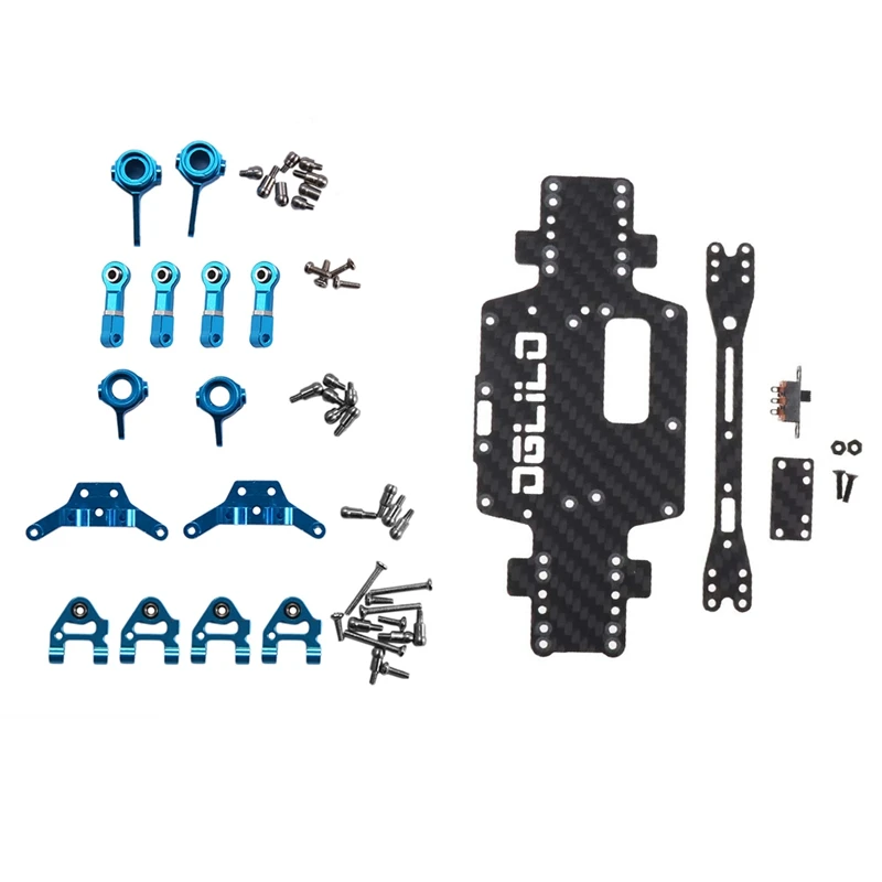 Metal Full Set Upgrade Parts Blue With RC Car Spare Parts Upgraded Carbon Fiber Chassis Car Bottom Low Body Shell
Metal Full Set Upgrade Parts Blue With RC Car Spare Parts Upgraded Carbon Fiber Chassis Car Bottom Low Body Shell