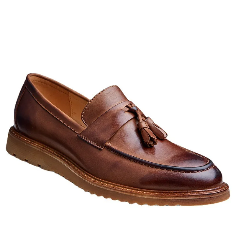 All-match Cowhide Loafer Shoes Fashion Casual Shoes Driving Shoes Soft Autumn Winter British Retro Men Shoes Breathable
All-match Cowhide Loafer Shoes Fashion Casual Shoes Driving Shoes Soft Autumn Winter British Retro Men Shoes Breathable