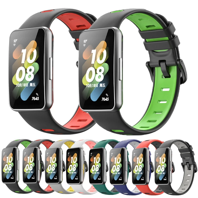 Replacement Watchband for Huawei Watch Band 7 Double Color Silicone Breathable Wristbands Huawei Band 7 Smart Watch Accessories
Replacement Watchband for Huawei Watch Band 7 Double Color Silicone Breathable Wristbands Huawei Band 7 Smart Watch Accessories