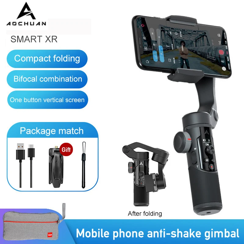 AOCHUAN SMART XR 3-Axis Foldable Handheld Gimbal Stabilizer Bluetooth for IOS Android PK Smooth 4 MOZA MINI MX Hohem Isteady X
AOCHUAN SMART XR 3-Axis Foldable Handheld Gimbal Stabilizer Bluetooth for IOS Android PK Smooth 4 MOZA MINI MX Hohem Isteady X