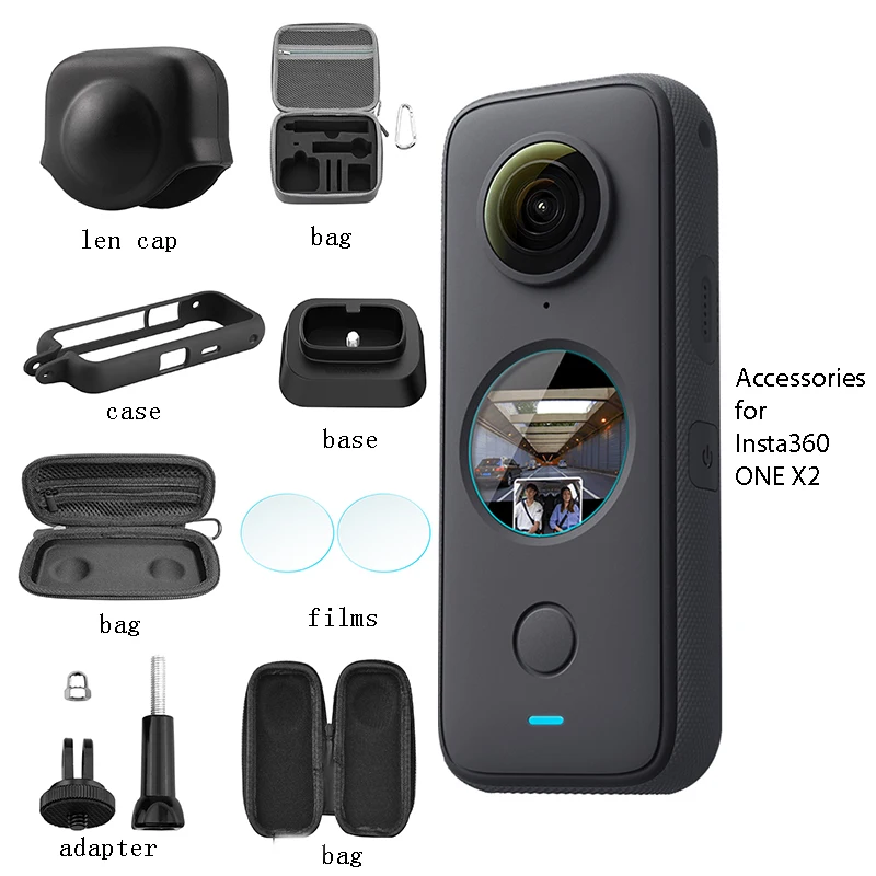 Прочный чехол для объектива мягкий силиконовый защитный Insta 360 One X2 аксессуары