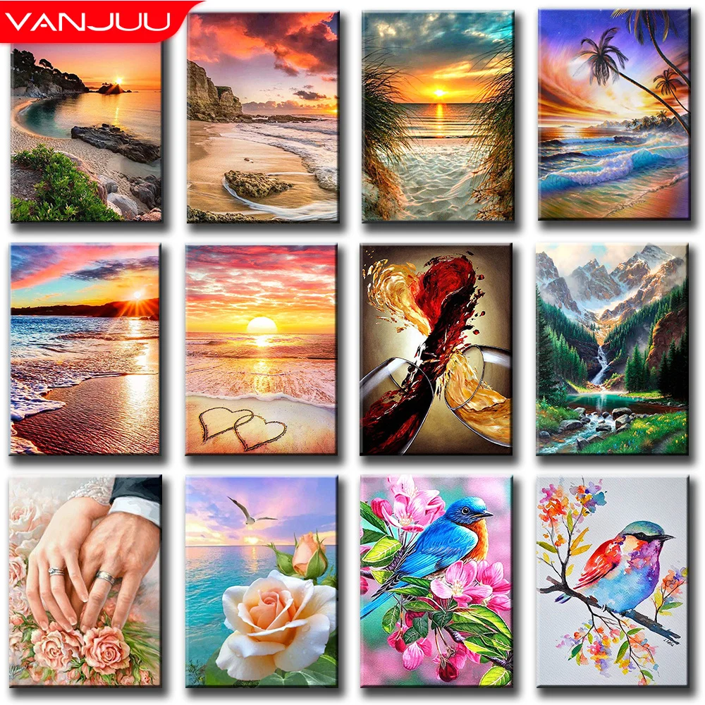 5D Diamond Art Painting Landscape Sunset Full Diamond DIY Diamond Mosaic Rhinestone Embroidery Cross Stitch Home Decor
5D Diamond Art Painting Landscape Sunset Full Diamond DIY Diamond Mosaic Rhinestone Embroidery Cross Stitch Home Decor