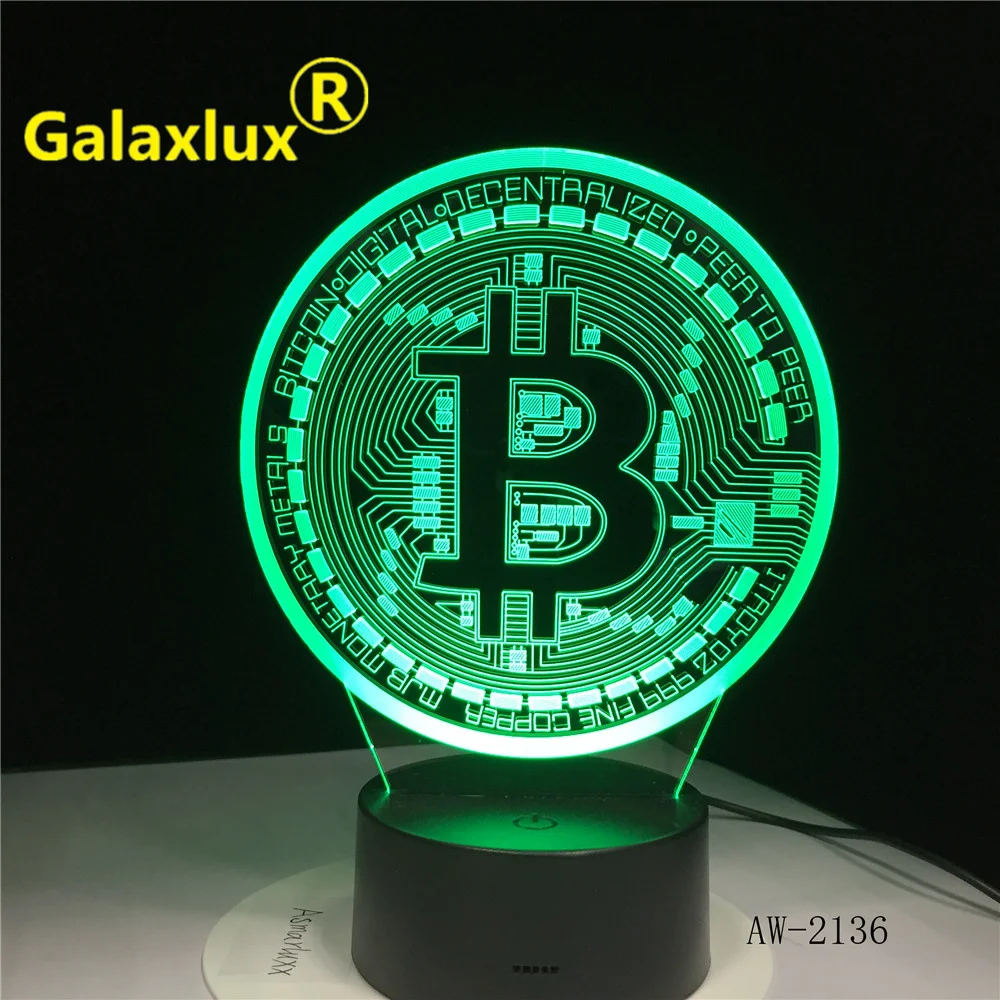 Bitcoin Sign 3D Light Modelling Night Lights 7 Colorful Usb Coin Desk Lamp Baby Bedroom Sleep Lighting Office Light AW-2136
Bitcoin Sign 3D Light Modelling Night Lights 7 Colorful Usb Coin Desk Lamp Baby Bedroom Sleep Lighting Office Light AW-2136