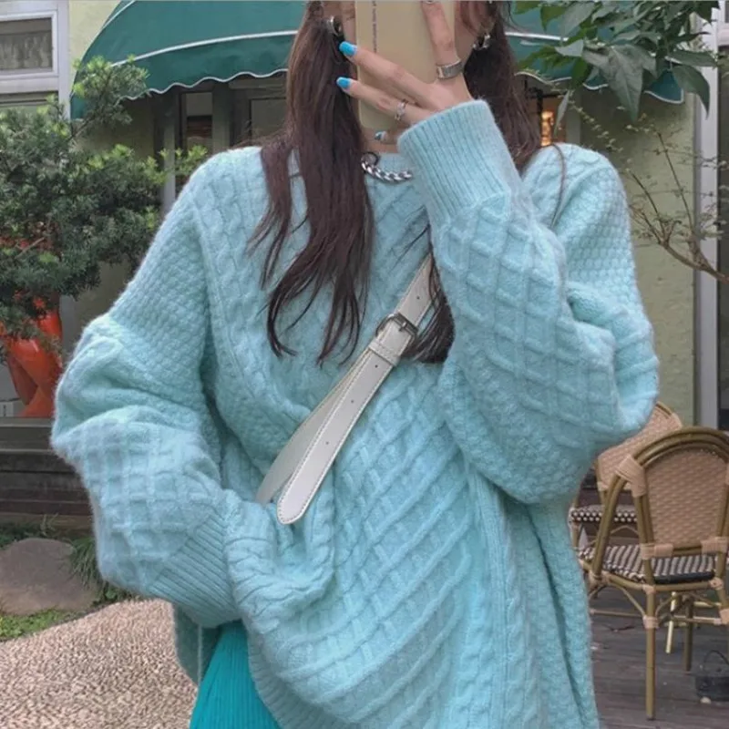 Women O-neck Winter Sweaters High Quality 2021 Autumn Spring Pull Jumpers Casual Twist Warm Sweater Sweet Korean Harajuku Female
Women O-neck Winter Sweaters High Quality 2021 Autumn Spring Pull Jumpers Casual Twist Warm Sweater Sweet Korean Harajuku Female