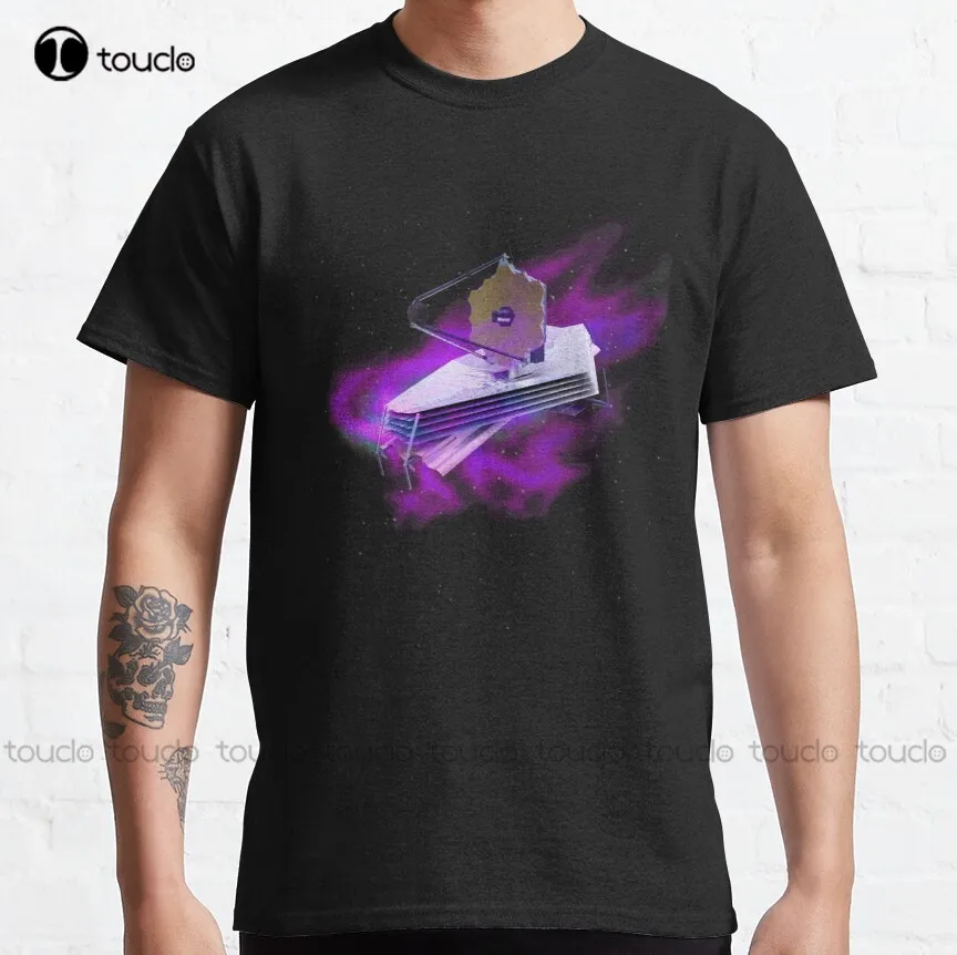 

Классическая футболка Джеймс Webb с космическим телескопом Jwst, рубашки для девочек-подростков, уличные простые винтажные повседневные футбо...