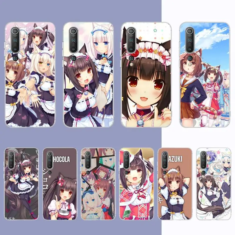 

Nekopara anime Phone Case for Samsung S21 A10 for Redmi Note 7 9 for Huawei P30Pro Honor 8X 10i Cover