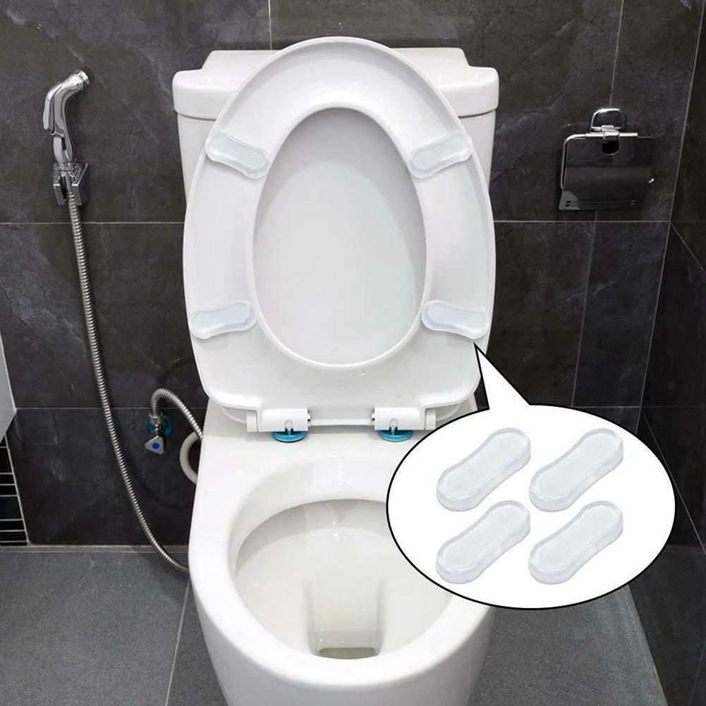 4 Pcs Bathroom Hardware Protecting Toilet Seat Lid Bumpers Buffers Spacers Mute Universal Silicone 45x20x5mm Easy To Use
4 Pcs Bathroom Hardware Protecting Toilet Seat Lid Bumpers Buffers Spacers Mute Universal Silicone 45x20x5mm Easy To Use