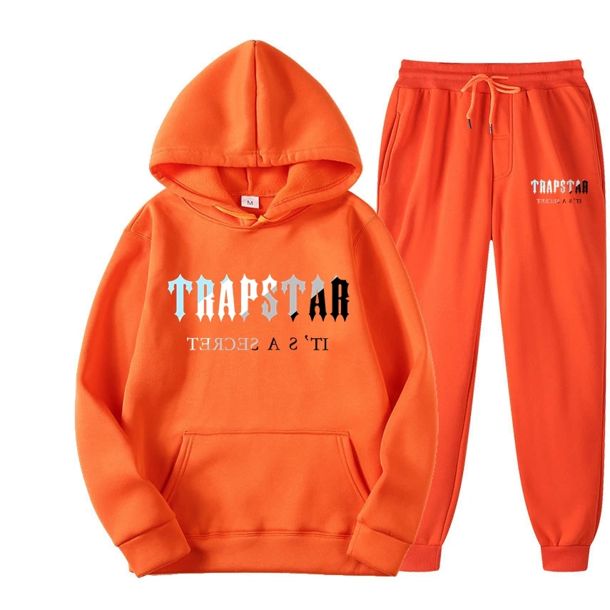 New Brand TRAPSTAR Printed Sportswear Autumn Men's 15 Colors Warm Two-piece Loose Hooded Sweater + Pants Set Hooded Jogging
New Brand TRAPSTAR Printed Sportswear Autumn Men's 15 Colors Warm Two-piece Loose Hooded Sweater + Pants Set Hooded Jogging
