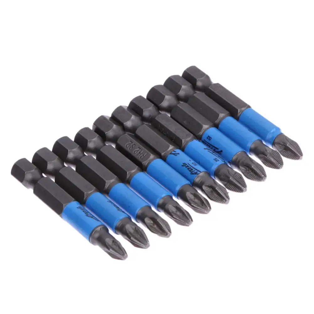 10Pcs 50mm PH2 Cross bit drill Head Screwdriver Bits Hand Tools Anti Slip Electric Hex Shank Magnetic Screwdriver Drill Bit
10Pcs 50mm PH2 Cross bit drill Head Screwdriver Bits Hand Tools Anti Slip Electric Hex Shank Magnetic Screwdriver Drill Bit