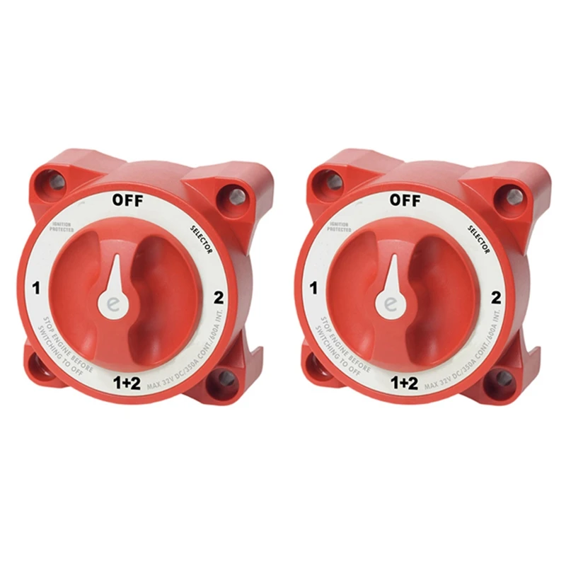 3X 9002E 32V 350 Amp E-Series Waterproof Ignition Protected Marine Boat Dual Battery Isolator Switches
3X 9002E 32V 350 Amp E-Series Waterproof Ignition Protected Marine Boat Dual Battery Isolator Switches