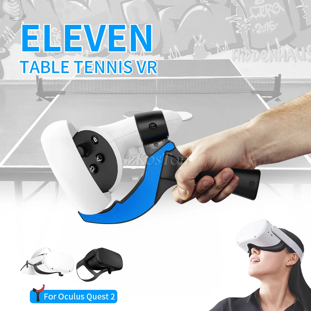 Table Tennis Paddle Grip Handle for Oculus Quest 2 Controllers Playing Eleven Table Tennis VR Game For Quest 2 Accessories
Table Tennis Paddle Grip Handle for Oculus Quest 2 Controllers Playing Eleven Table Tennis VR Game For Quest 2 Accessories