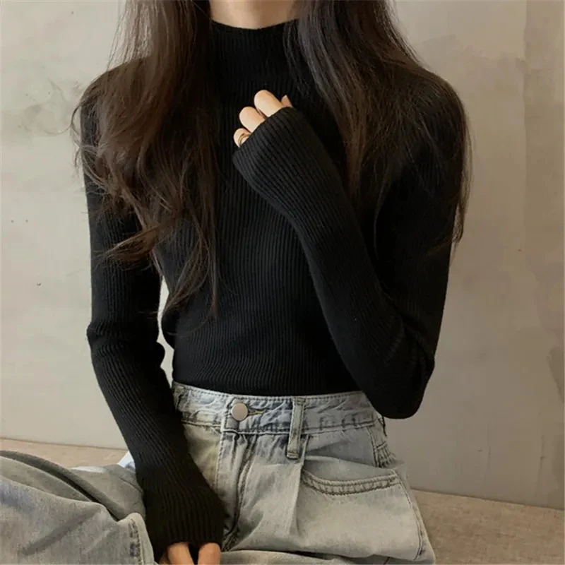 Biyaby Autumn Winter Turtleneck Sweater Women 2022 Simple Solid Color Knitted Pullover Woman Slim Fit Long Sleeved Jumper Ladies
Biyaby Autumn Winter Turtleneck Sweater Women 2022 Simple Solid Color Knitted Pullover Woman Slim Fit Long Sleeved Jumper Ladies