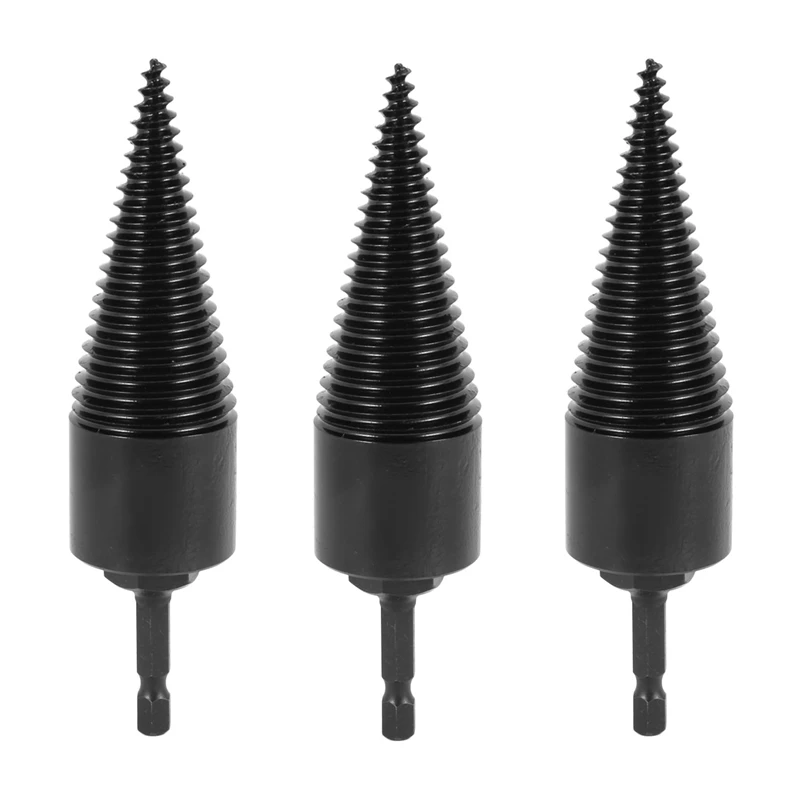 3X Hex Shank Firewood Splitter Machine Drill Wood Cone Reamer Punch Driver Drill Bit Split Drilling Tools
3X Hex Shank Firewood Splitter Machine Drill Wood Cone Reamer Punch Driver Drill Bit Split Drilling Tools