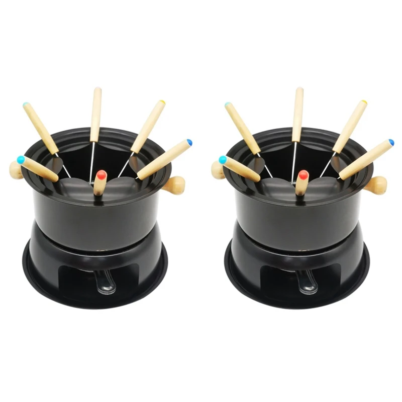 2 шт., многофункциональный набор для шоколадного фондю из углеродистой стали 
2 шт., многофункциональный набор для шоколадного фондю из углеродистой стали