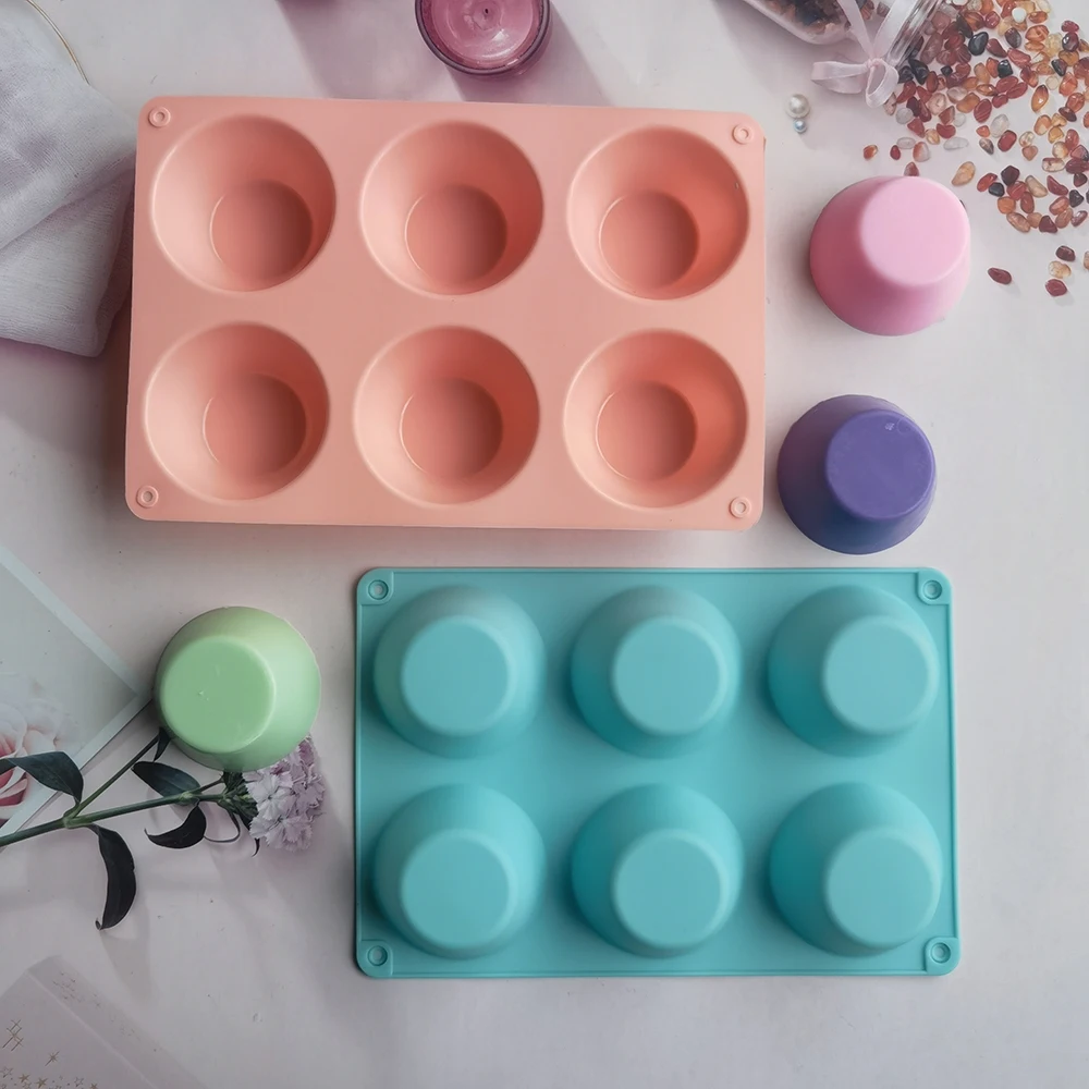 Muffin 6 Holes Silicone Mold DIY Egg Tart Cake Mold Cupcake Cookies Fondant Baking Pan Pudding Steamed Cake Mold Round
Muffin 6 Holes Silicone Mold DIY Egg Tart Cake Mold Cupcake Cookies Fondant Baking Pan Pudding Steamed Cake Mold Round