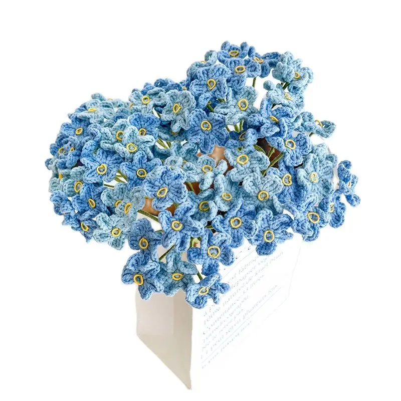 3 Branches Woven Simulation Flower Bouquet DIY Don't Forget Me Lavender Artificial Flower Bouquet Mother's Day Gift
3 Branches Woven Simulation Flower Bouquet DIY Don't Forget Me Lavender Artificial Flower Bouquet Mother's Day Gift