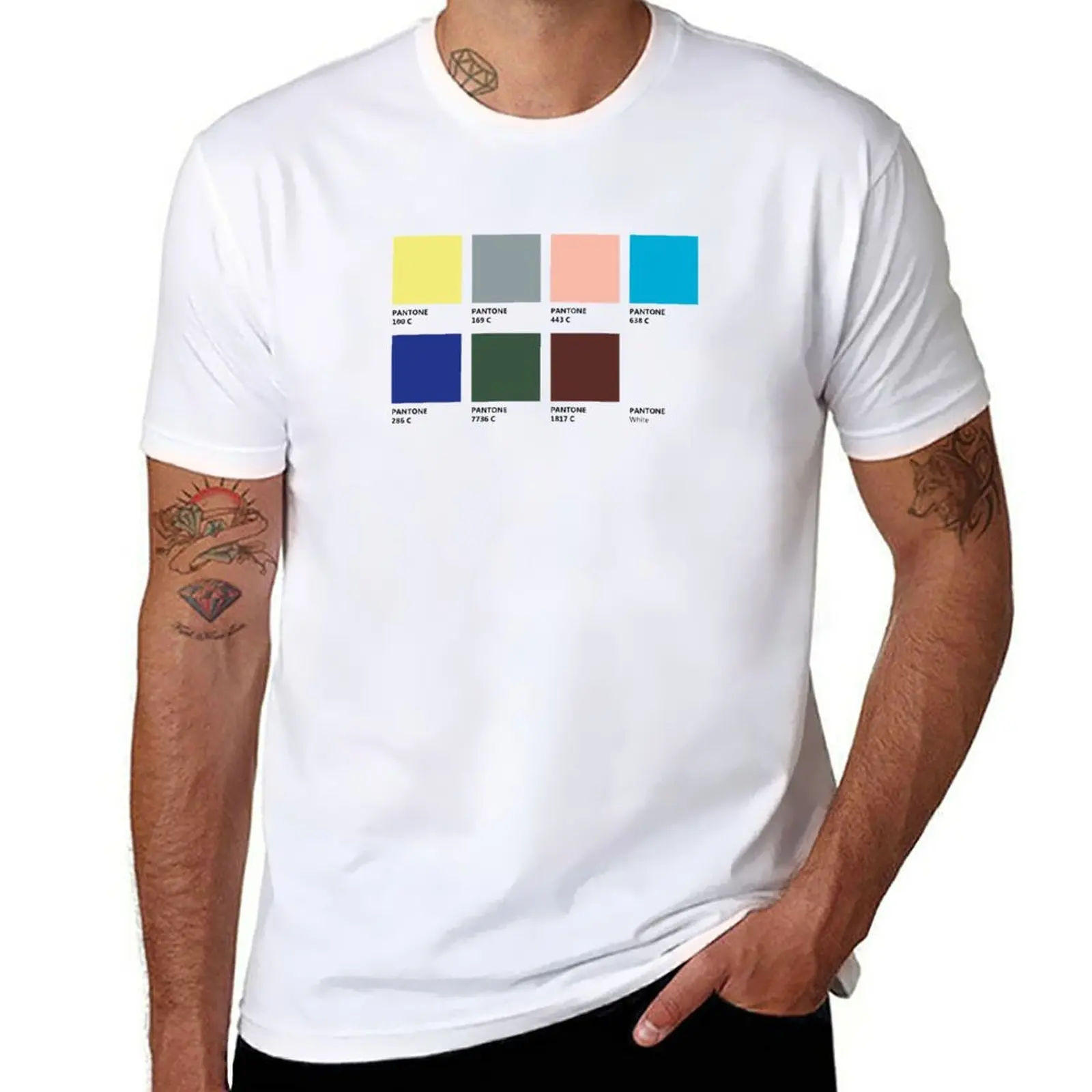 Новинка футболка Pantone Sean wotherложка цветная женские топы футболки с коротким