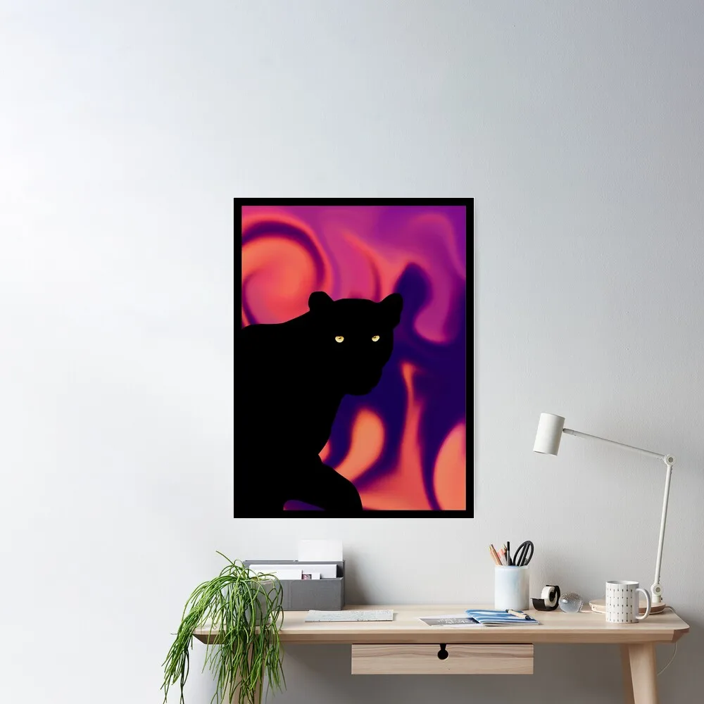 Psychedelic Panther Poster Decor Modern Wall Print Room Vintage Home Art Mural Decoration Funny Painting No Frame
Psychedelic Panther Poster Decor Modern Wall Print Room Vintage Home Art Mural Decoration Funny Painting No Frame