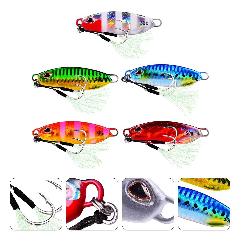 5Pcs Fishing Supplies Metal Fish Lure Simulation Fishing Bait Reflective Fish Bait for Outdoor Camping Fishing
5Pcs Fishing Supplies Metal Fish Lure Simulation Fishing Bait Reflective Fish Bait for Outdoor Camping Fishing
