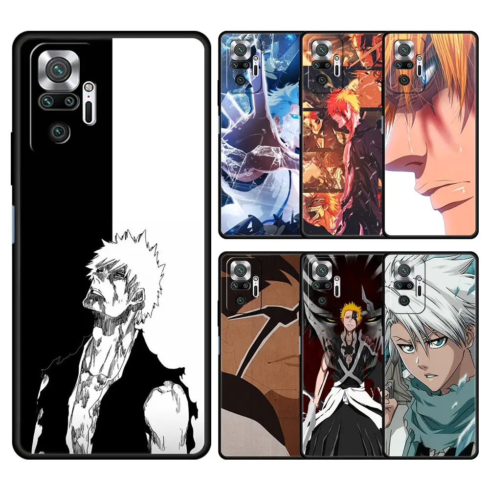 

Bleach Anime Phone Case For Xiaomi Redmi Note 11 10 9 8 Pro 11S 10S 9S 7 8T 9T 9A 8A 9C K40 Gaming 11T 5G Soft Silicone Cover