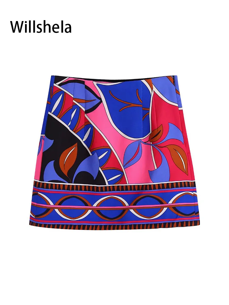 Willshela Women Fashion Printed Side Zipper Mini Skirts Vintage High Waist Female Chic Lady Skirts
Willshela Women Fashion Printed Side Zipper Mini Skirts Vintage High Waist Female Chic Lady Skirts