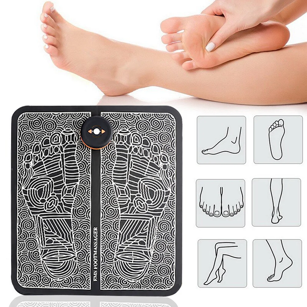 

Electric EMS Foot Massager Mat Feet Muscle Stimulator Foot Massage Pad Improve Blood Circulation Relieve Ache Pain Health Care