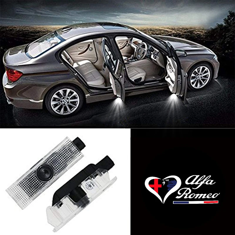 2Pcs LED Car Door Light For Alfa Romeo 156 159 147 Giulietta Giulia Mito Stelvio Brera Spider Projector Logo Laser Ghost Light
2Pcs LED Car Door Light For Alfa Romeo 156 159 147 Giulietta Giulia Mito Stelvio Brera Spider Projector Logo Laser Ghost Light