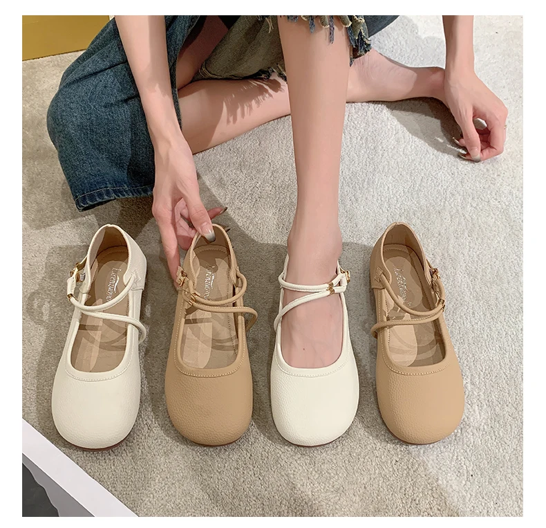 Женские туфли в стиле ретро, Элегантная модная женская обувь, подходящие ко всему повседневные кроссовки, мягкие туфли с закрытым носком и круглым носком, новинка 2023, бабушка Fla
Женские туфли в стиле ретро, Элегантная модная женская обувь, подходящие ко всему повседневные кроссовки, мягкие туфли с закрытым носком и круглым носком, новинка 2023, бабушка Fla