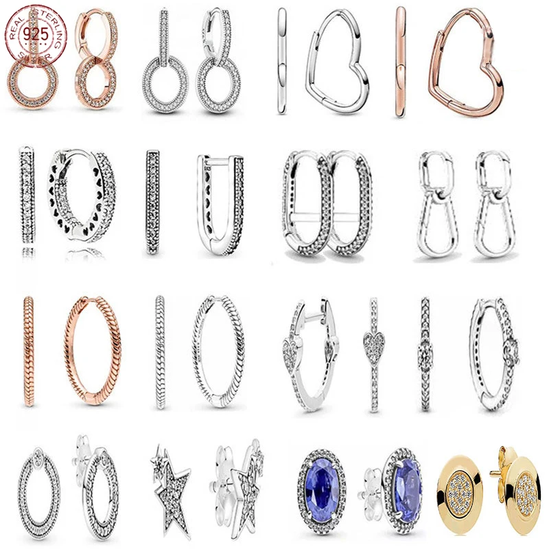 Hot Sale 925 Sterling Silver U Shape Moon Heart Flower Star Earrings Hoop Earrings fit DIY Making High Jewelry Earrings Gifts
Hot Sale 925 Sterling Silver U Shape Moon Heart Flower Star Earrings Hoop Earrings fit DIY Making High Jewelry Earrings Gifts
