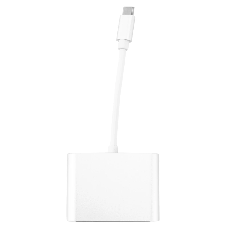 Адаптер USB C-HDMI + VGA,USB Type C (совместимый с Thunderbolt 3)-HDMI 4K + VGA, совместимый с Pro/Chromebook Pixel/Dell X
Адаптер USB C-HDMI + VGA,USB Type C (совместимый с Thunderbolt 3)-HDMI 4K + VGA, совместимый с Pro/Chromebook Pixel/Dell X
