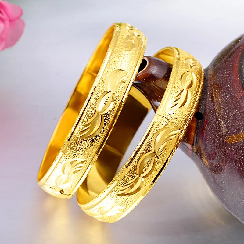 24K Gold Plated Bracelet Bangles for Women's Bride Sand Gold 12M Boutique Buckle Face Thickened Gold Bracelet Jewelry Gifts
24K Gold Plated Bracelet Bangles for Women's Bride Sand Gold 12M Boutique Buckle Face Thickened Gold Bracelet Jewelry Gifts