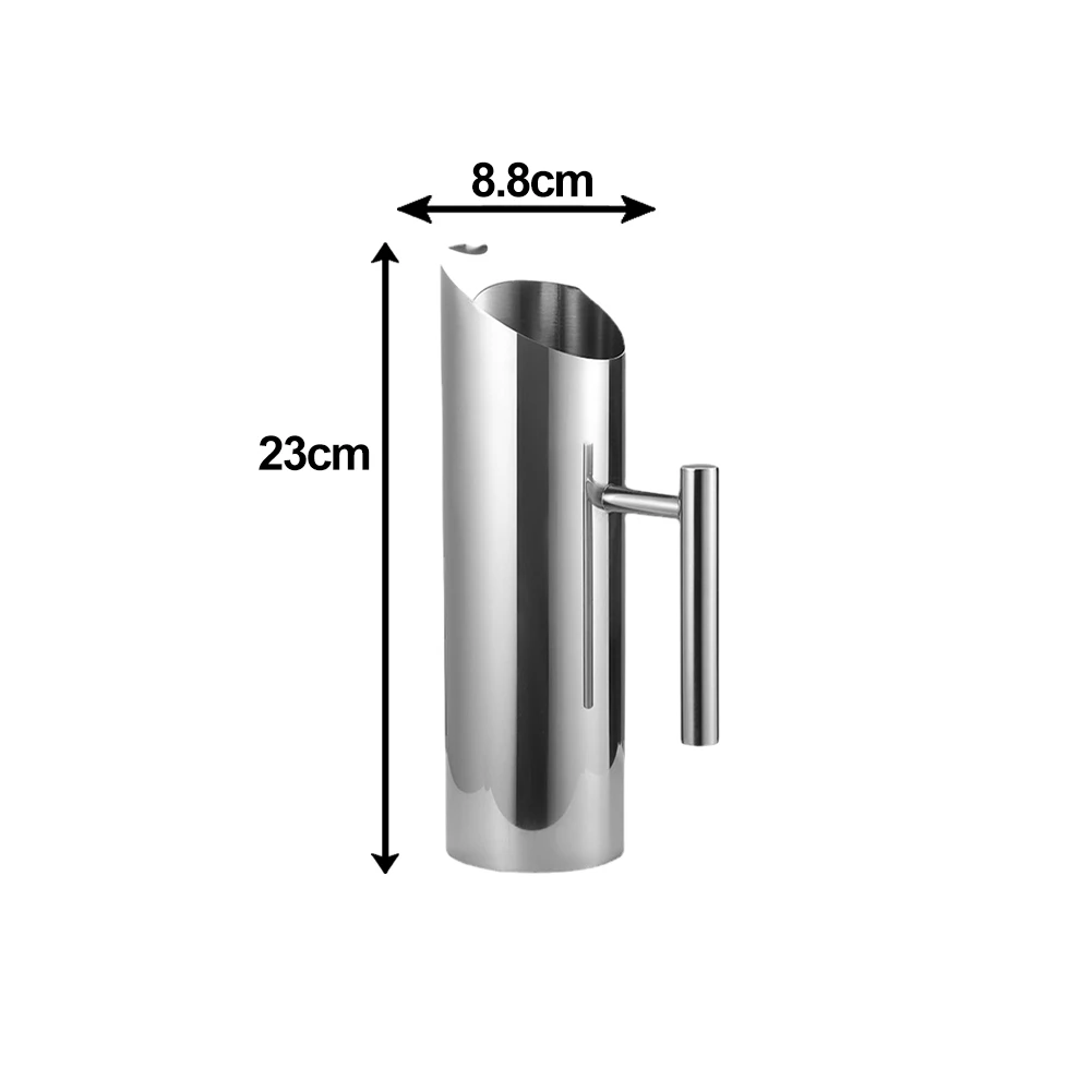 Water Pitcher Water Juice Jug Silver Stainless Steel 1L/1.5L/2L Cold Water Juice Jug For Bar Hotel Kitchen Durable
Water Pitcher Water Juice Jug Silver Stainless Steel 1L/1.5L/2L Cold Water Juice Jug For Bar Hotel Kitchen Durable
