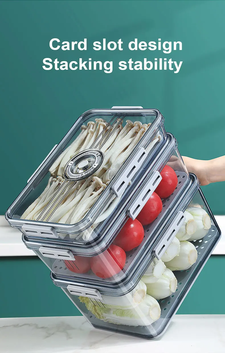 Refrigerator Food Separate Freezer Seal Bin for Vegetable Fruit Meat Fresh Box Organizer Storage Containers Kitchen
Refrigerator Food Separate Freezer Seal Bin for Vegetable Fruit Meat Fresh Box Organizer Storage Containers Kitchen