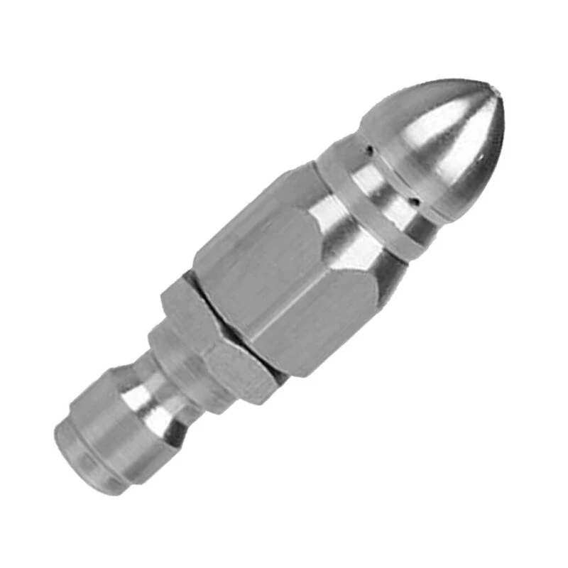 1/4inch Stainless Steel Quick Plug Drain Hose Nozzle Stainless Steel Pressure Washer Drain Sewer Cleaning Pipe Jetter Spray
1/4inch Stainless Steel Quick Plug Drain Hose Nozzle Stainless Steel Pressure Washer Drain Sewer Cleaning Pipe Jetter Spray