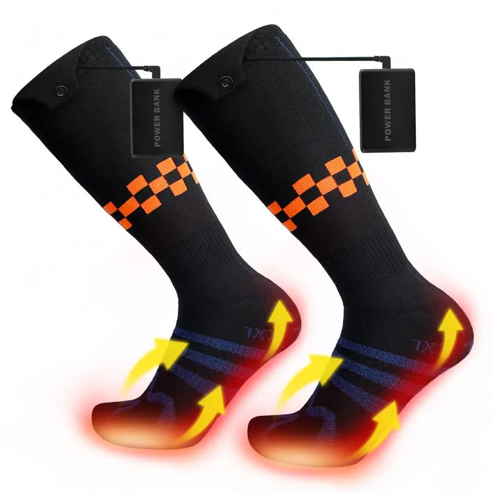 Heated Socks Rechargeable Electric Foot Warmer 3.7V 5000mAh Battery Powered 4 Heating Settings Thermal Socks for Winter Skiing C
Heated Socks Rechargeable Electric Foot Warmer 3.7V 5000mAh Battery Powered 4 Heating Settings Thermal Socks for Winter Skiing C