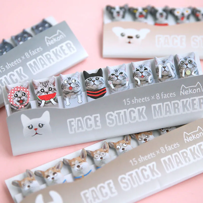 ALLTU 15 of each of the eight emojis Note pad cartoon pet emoticon office bookmark message paper
ALLTU 15 of each of the eight emojis Note pad cartoon pet emoticon office bookmark message paper