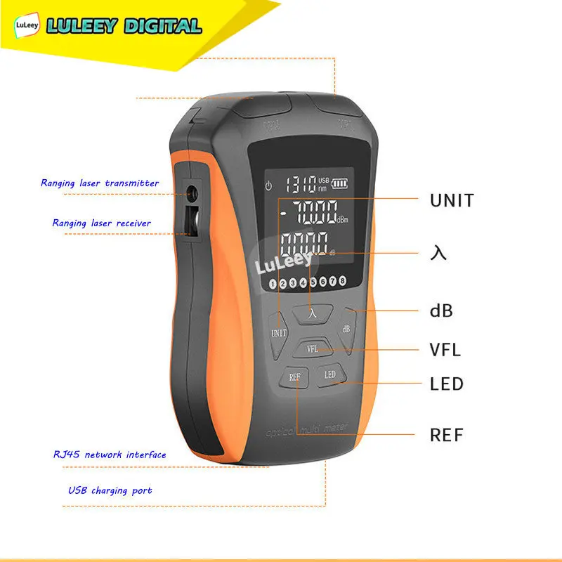 Оптический измеритель мощности, высокоточный красный Мини-измеритель мощности, 15 км, перезаряжаемый волоконный светильник RJ45
Оптический измеритель мощности, высокоточный красный Мини-измеритель мощности, 15 км, перезаряжаемый волоконный светильник RJ45
