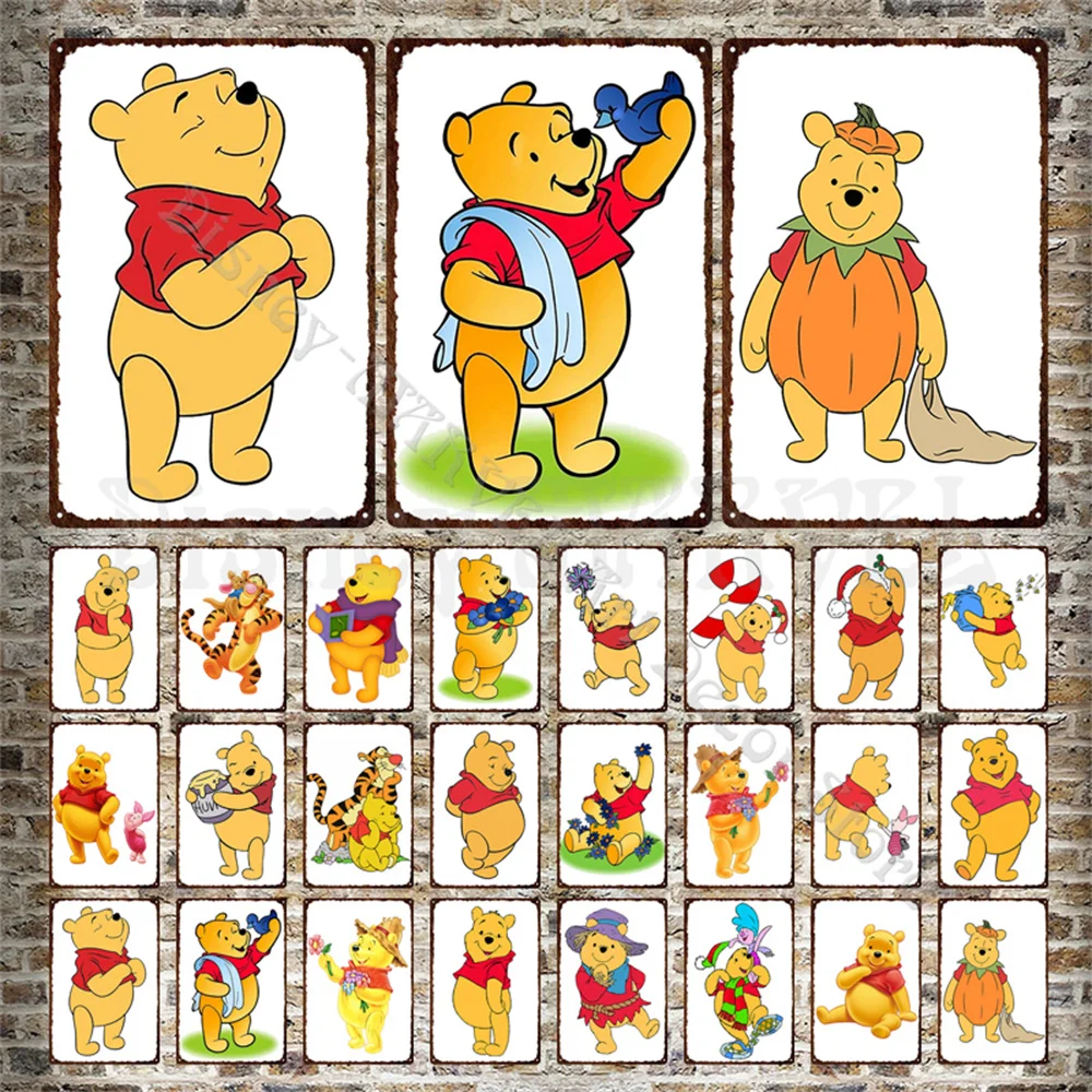 Винни-Пух, винтажная модель, металлическая жестяная пластина, мультяшный персонаж из мультфильма Disney, металлический декор для детской комн...
Винни-Пух, винтажная модель, металлическая жестяная пластина, мультяшный персонаж из мультфильма Disney, металлический декор для детской комн...