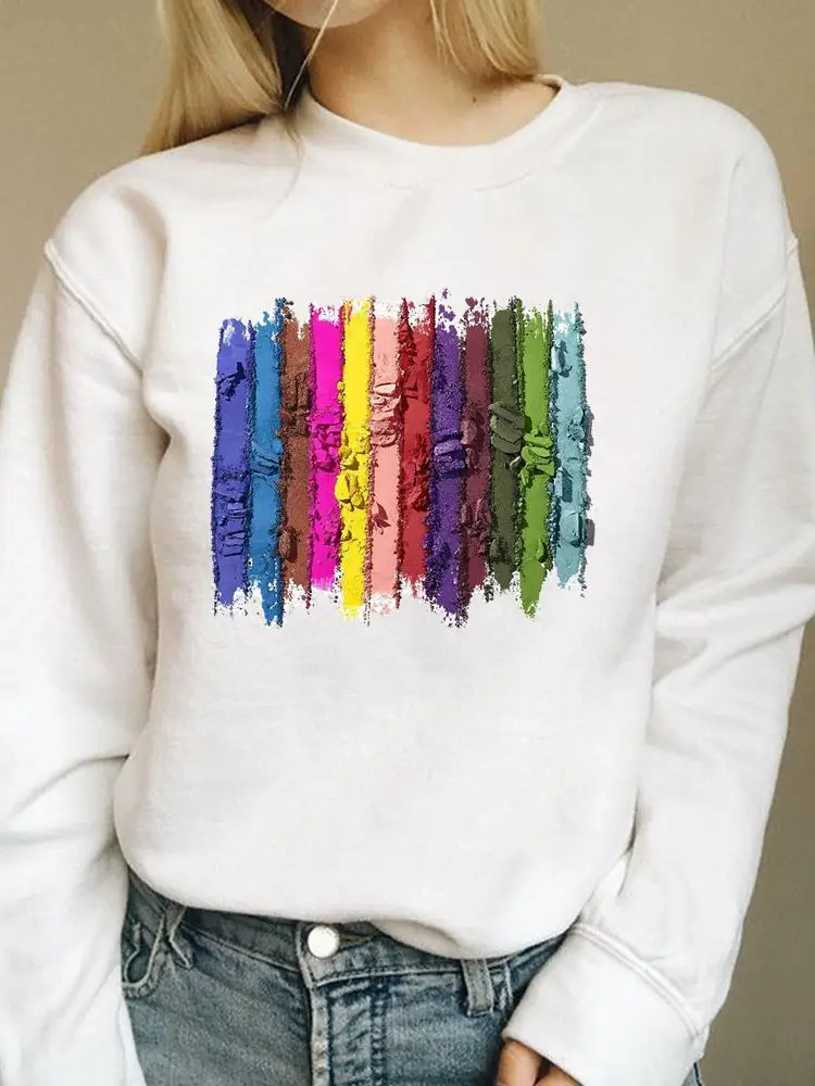 Sweatshirts Striped Make Up Lovely Style Casual Print Autumn Spring Fashion Female Women Long Sleeve Clothing Graphic Pullovers
Sweatshirts Striped Make Up Lovely Style Casual Print Autumn Spring Fashion Female Women Long Sleeve Clothing Graphic Pullovers
