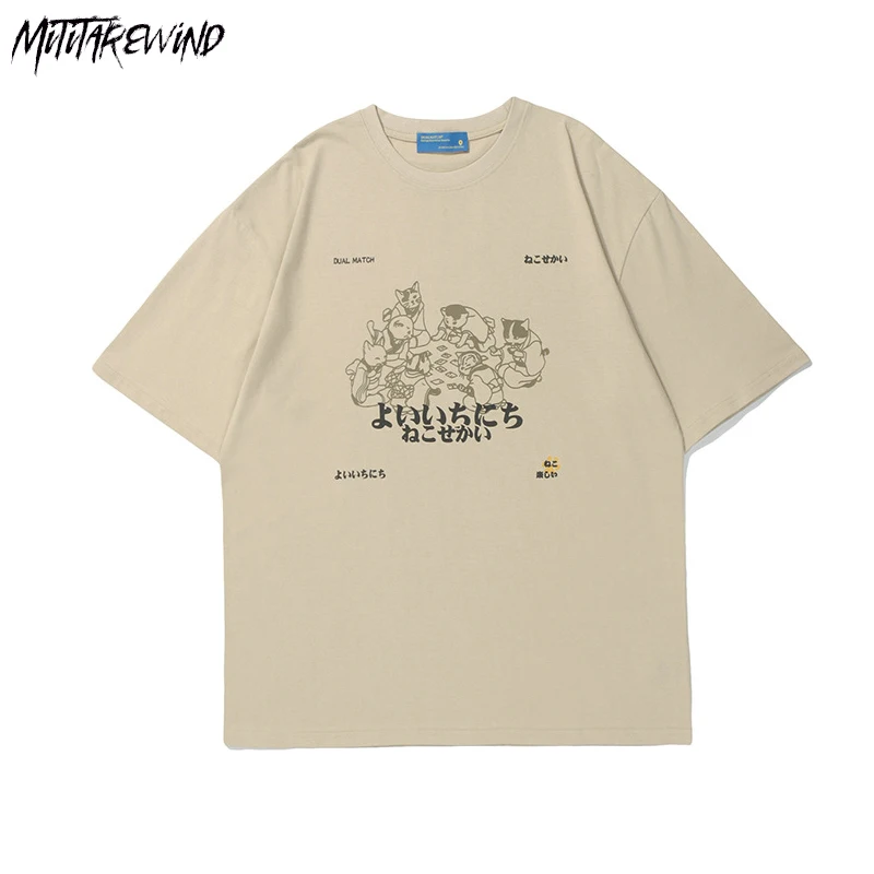 Japanese Cartoon Cats Printed Summer T Shirt Men and Women Harajuku Couple Oversized T Shirt Hip Hop Streetwear Cotton Tops Tees
Japanese Cartoon Cats Printed Summer T Shirt Men and Women Harajuku Couple Oversized T Shirt Hip Hop Streetwear Cotton Tops Tees