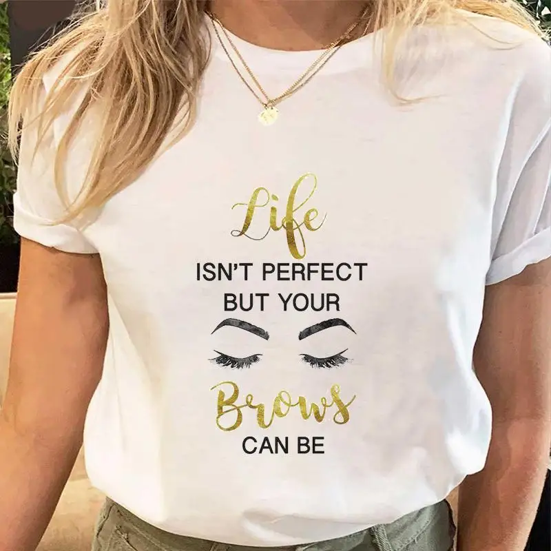Fashion Women Eye Lashes Style Lovely Sweet Print Tees Tshirt Cartoon Female Clothes Tops Print Ladies Fashion Graphic T-Shirt
Fashion Women Eye Lashes Style Lovely Sweet Print Tees Tshirt Cartoon Female Clothes Tops Print Ladies Fashion Graphic T-Shirt