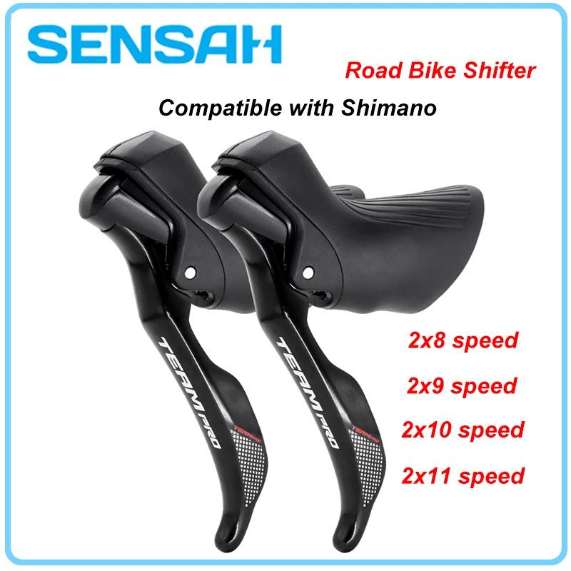 

SENSAH Road Bike Shifters 2x8 2x9 2x10 2x11Speed Brake Lever 16/18/20/22 Speed Bicycle Derailleur For Shimano Sora Tiagra Claris