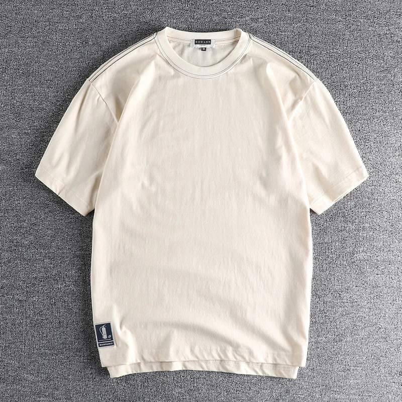 Japanese trend solid color men's short sleeved T-shirt washing texture comfortable pure cotton versatile loose
Japanese trend solid color men's short sleeved T-shirt washing texture comfortable pure cotton versatile loose